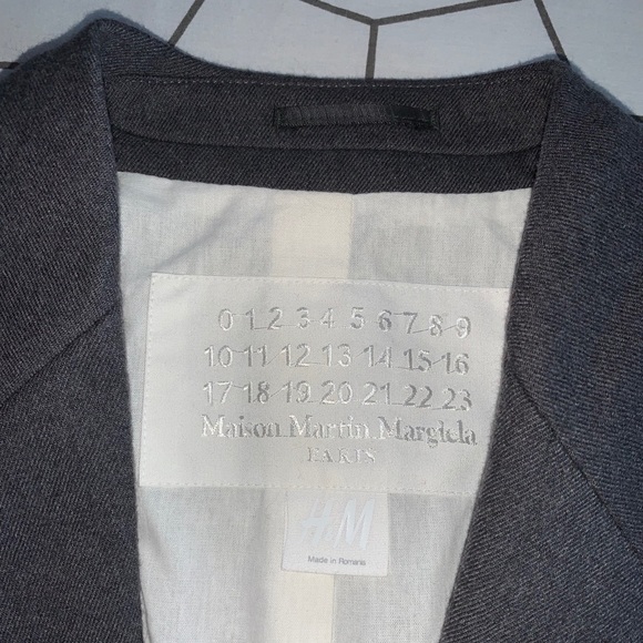 H&M Maison Martin Margiela Mens Grey Blazer - Picture 3 of 3